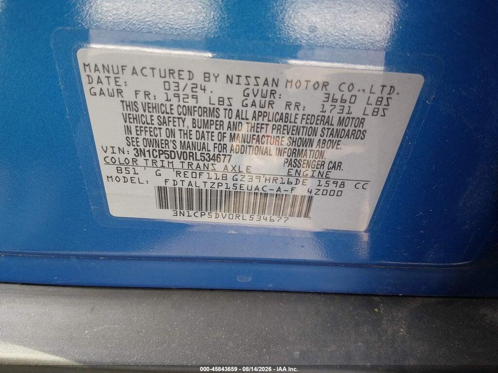 3N1CP5DV0RL534677 2024 NISSAN KICKS photo no. 9