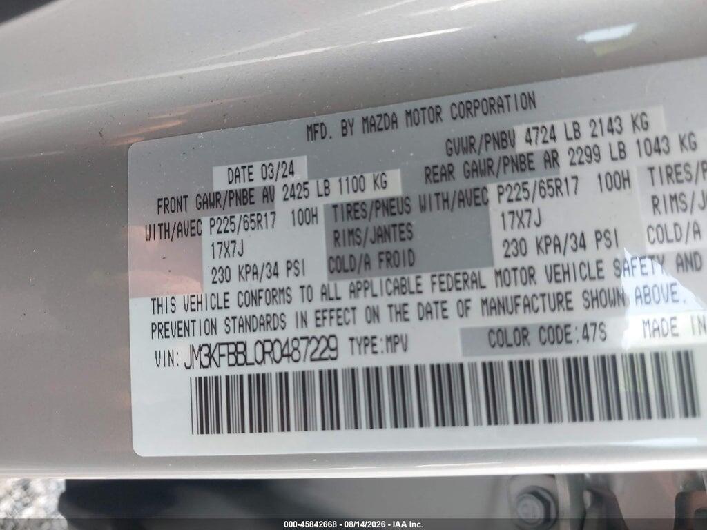 JM3KFBBL0R0487229 2024 MAZDA CX-5 photo no. 9