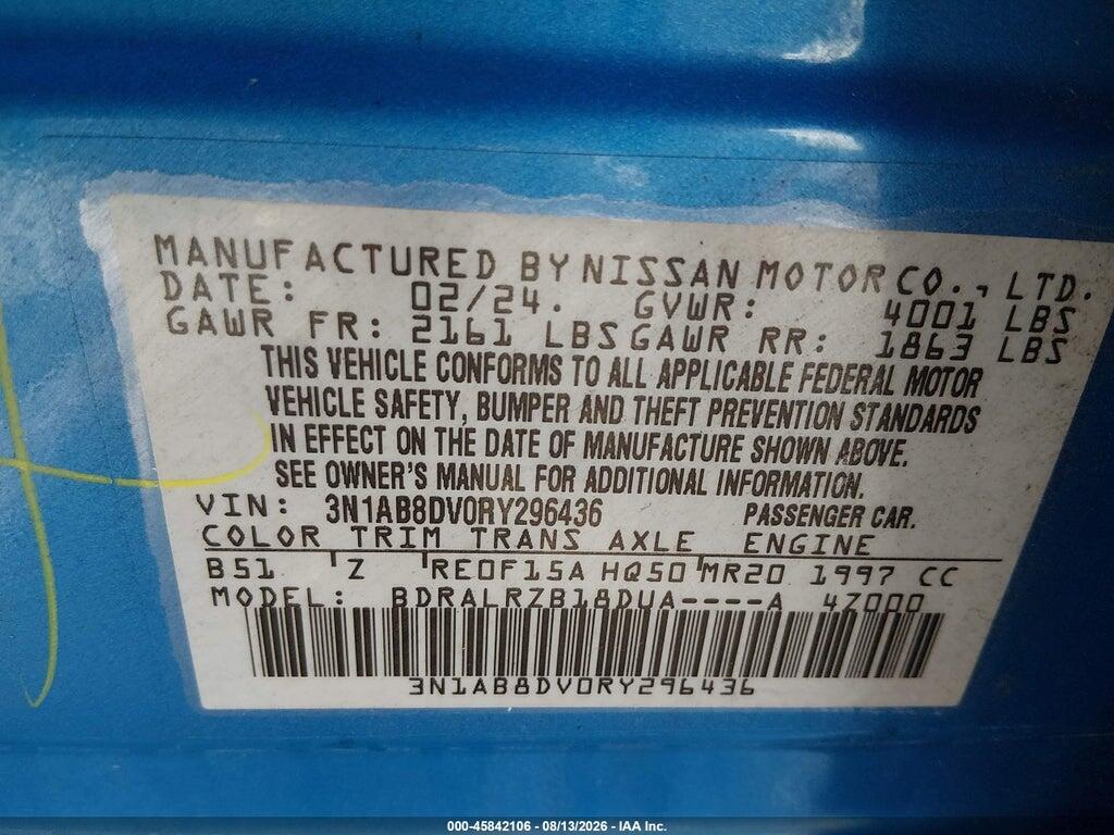 3N1AB8DV0RY296436 2024 NISSAN SENTRA photo no. 9