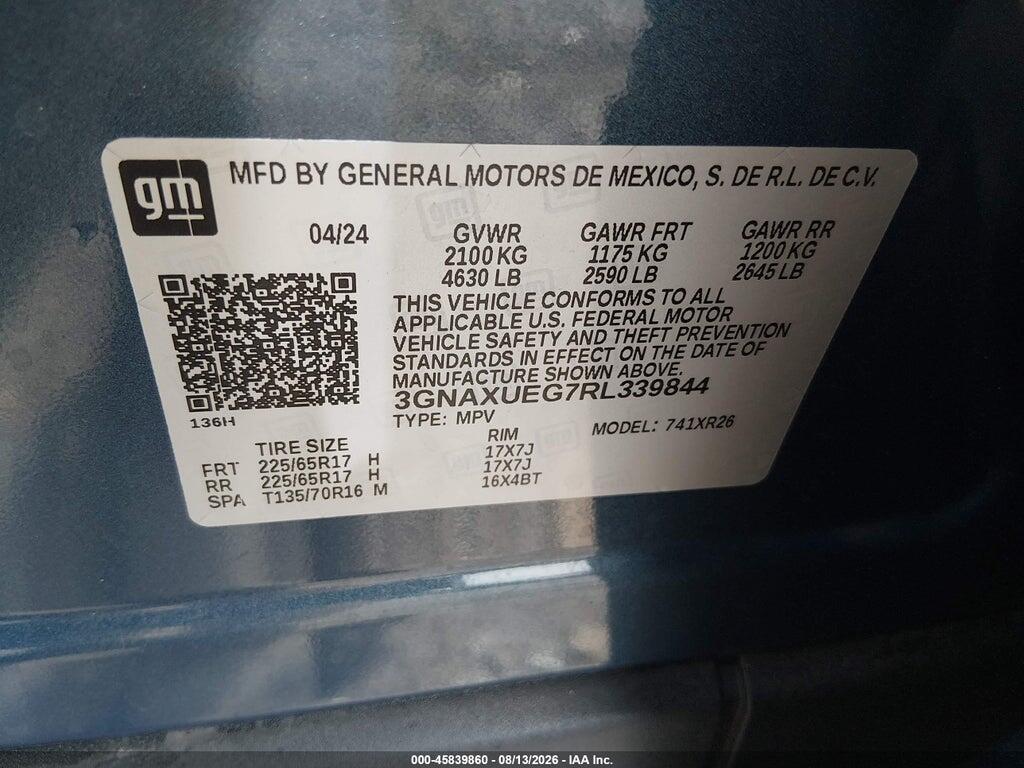 3GNAXUEG7RL339844 2024 CHEVROLET EQUINOX photo no. 9
