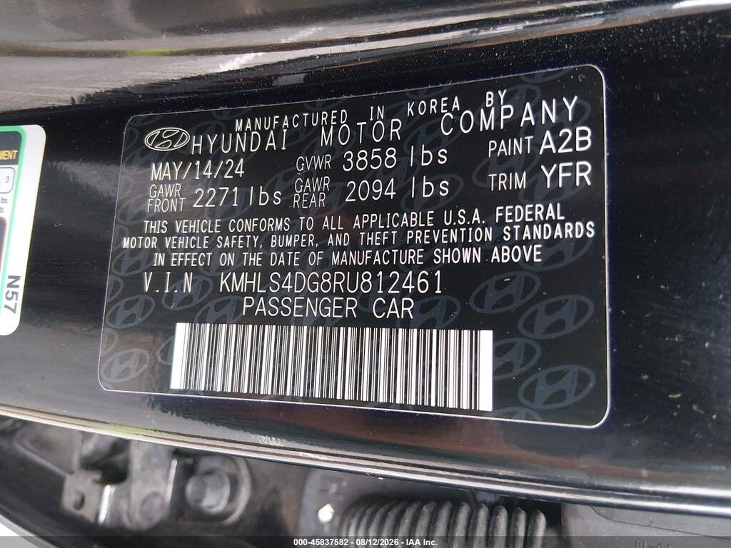 KMHLS4DG8RU812461 2024 HYUNDAI ELANTRA photo no. 9