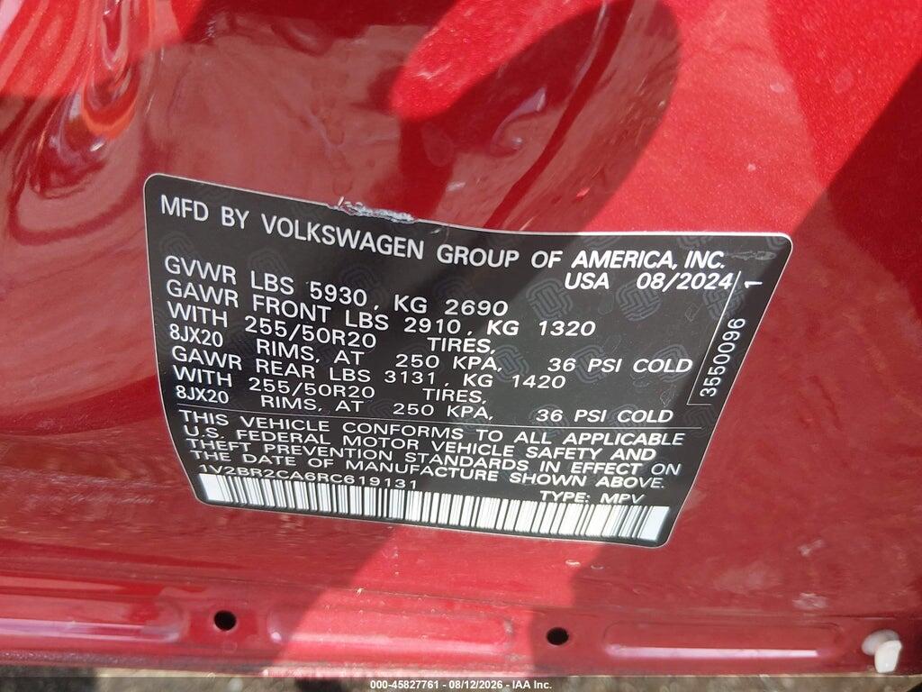 1V2BR2CA6RC619131 2024 VOLKSWAGEN ATLAS photo no. 9