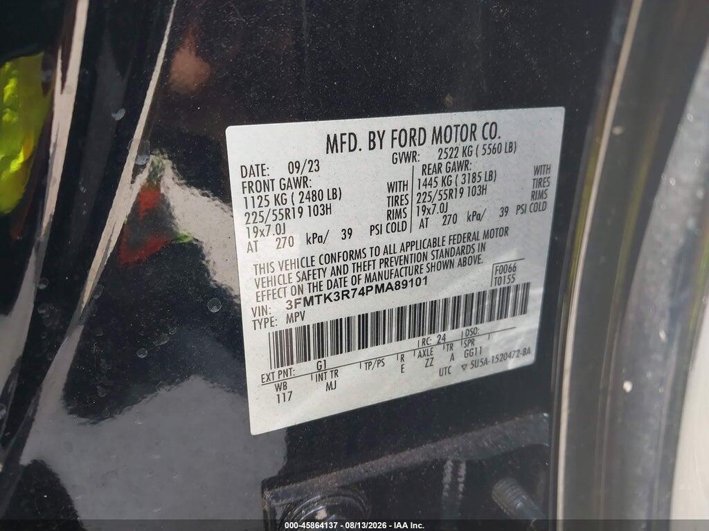 3FMTK3R74PMA89101 2023 FORD MUSTANG MACH-E photo no. 9