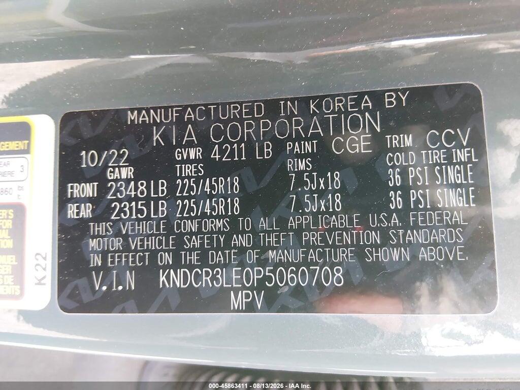 KNDCR3LE0P5060708 2023 KIA NIRO photo no. 9