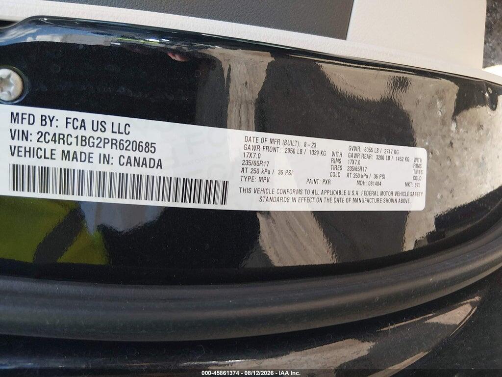 2C4RC1BG2PR620685 2023 CHRYSLER PACIFICA photo no. 9