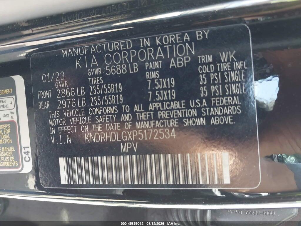 KNDRHDLGXP5172534 2023 KIA SORENTO HYBRID photo no. 9