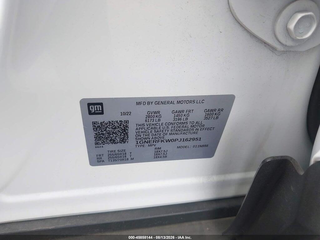 1GNERFKW0PJ162951 2023 CHEVROLET TRAVERSE photo no. 9
