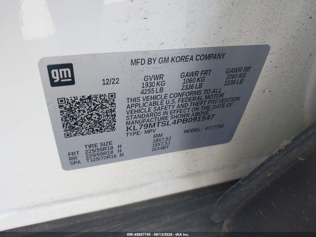 KL79MTSL4PB091547 2023 CHEVROLET TRAILBLAZER photo no. 9