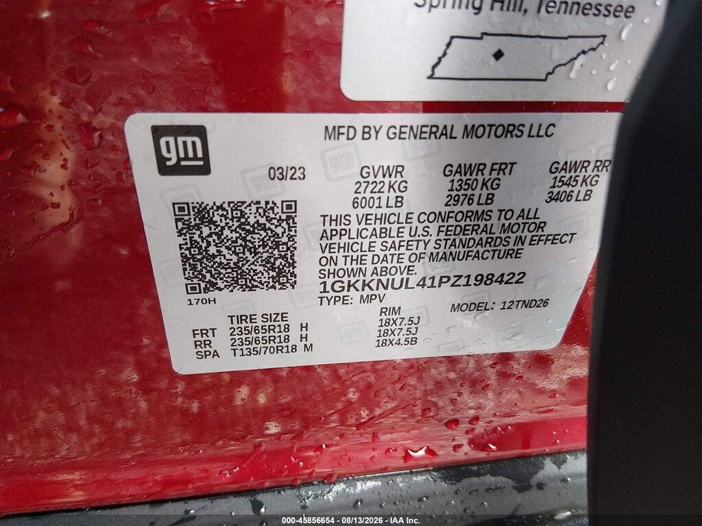 1GKKNUL41PZ198422 2023 GMC ACADIA photo no. 9