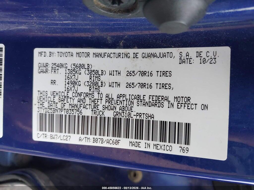 3TYDZ5BN7PT035756 2023 TOYOTA TACOMA photo no. 9