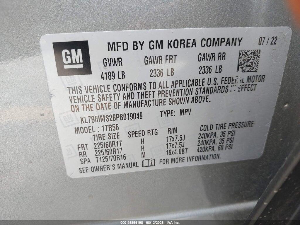 KL79MMS26PB019049 2023 CHEVROLET TRAILBLAZER photo no. 9