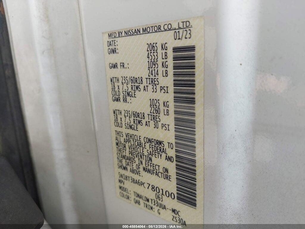 5N1BT3BA6PC780100 2023 NISSAN ROGUE photo no. 9