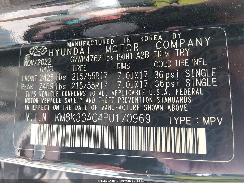 KM8K33AG4PU170969 2023 HYUNDAI KONA ELECTRIC photo no. 9
