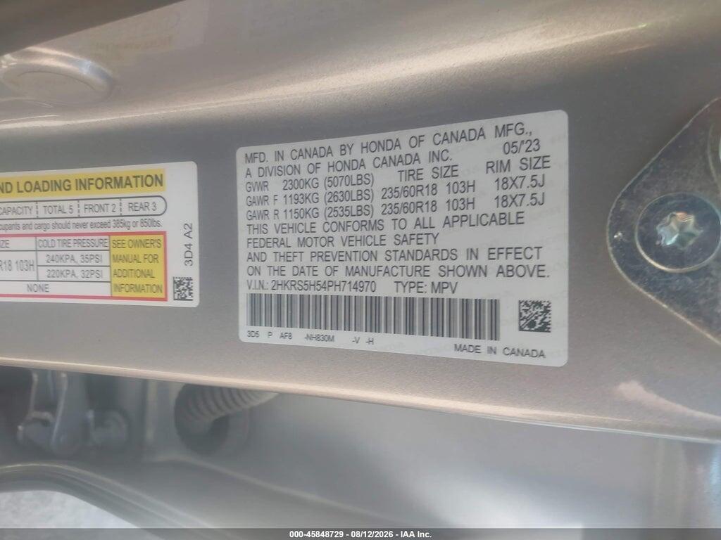 2HKRS5H54PH714970 2023 HONDA CR-V HYBRID photo no. 9