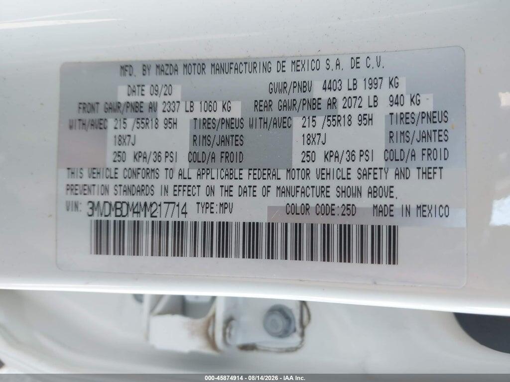 3MVDMBDM4MM217714 2021 MAZDA CX-30 photo no. 9