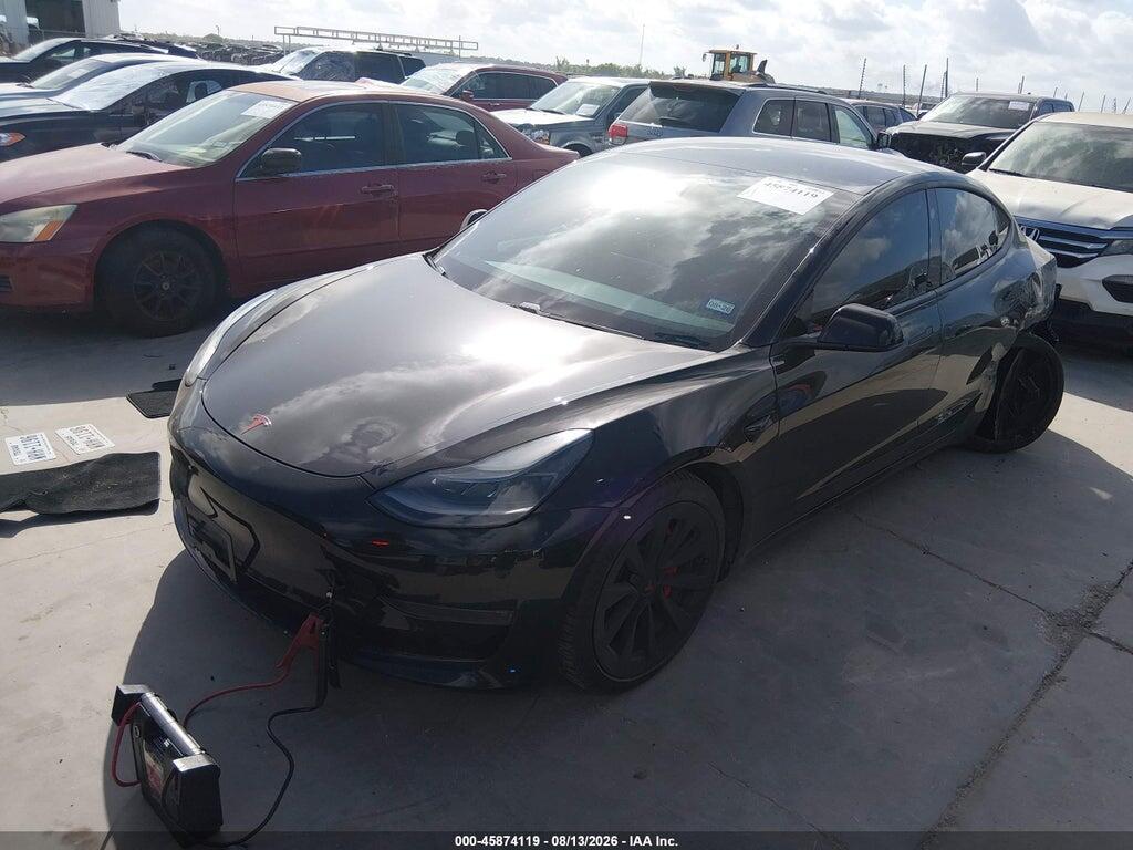 5YJ3E1EBXMF924564 2021 TESLA MODEL 3 photo no. 2