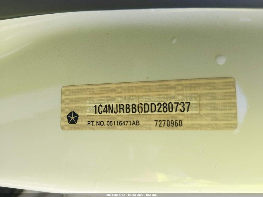 1C4NJRBB6DD280737 2013 JEEP PATRIOT photo no. 9