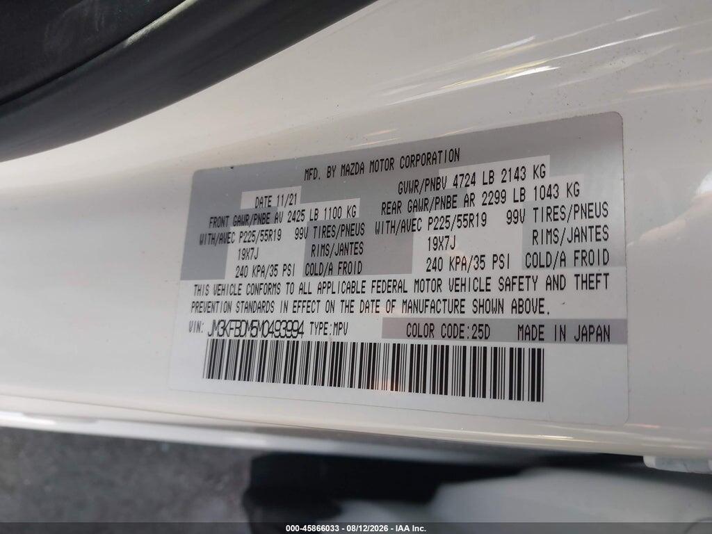 JM3KFBDM5M0493994 2021 MAZDA CX-5 photo no. 9