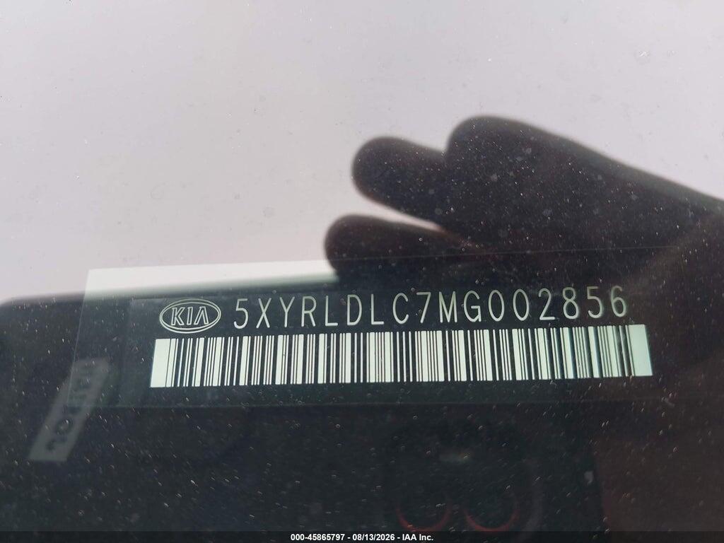 5XYRLDLC7MG002856 2021 KIA SORENTO photo no. 9