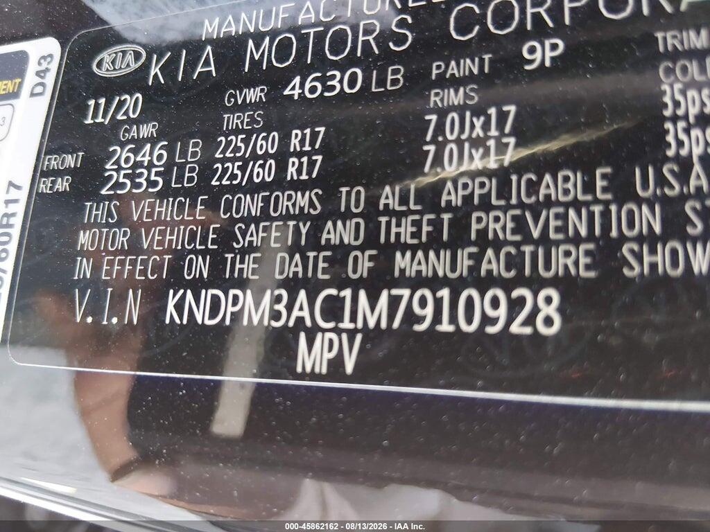 KNDPM3AC1M7910928 2021 KIA SPORTAGE photo no. 9