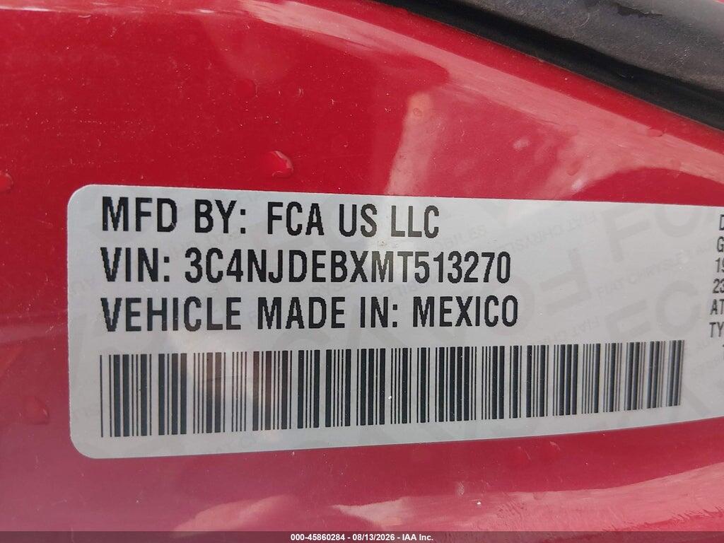 3C4NJDEBXMT513270 2021 JEEP COMPASS photo no. 9