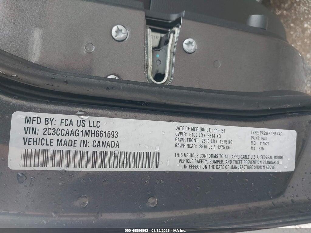 2C3CCAAG1MH661693 2021 CHRYSLER 300 photo no. 9
