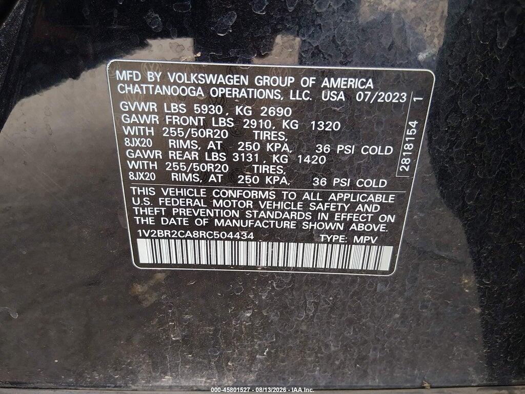 1V2BR2CA8RC504434 2024 VOLKSWAGEN ATLAS photo no. 9