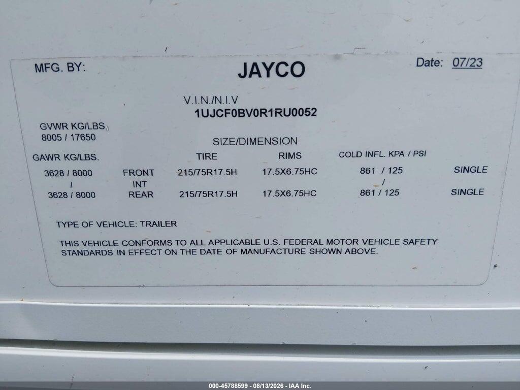 1UJCF0BV0R1RU0052 2024 JAYCO 36SSWS photo no. 9