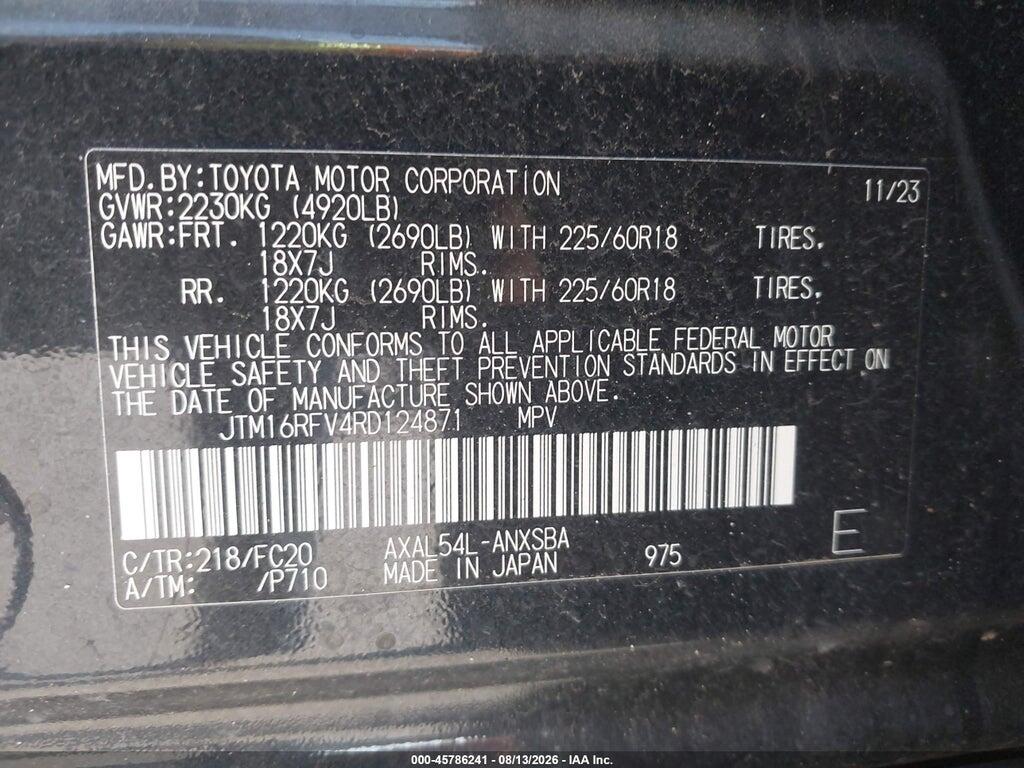 JTM16RFV4RD124871 2024 TOYOTA RAV4 HYBRID photo no. 9