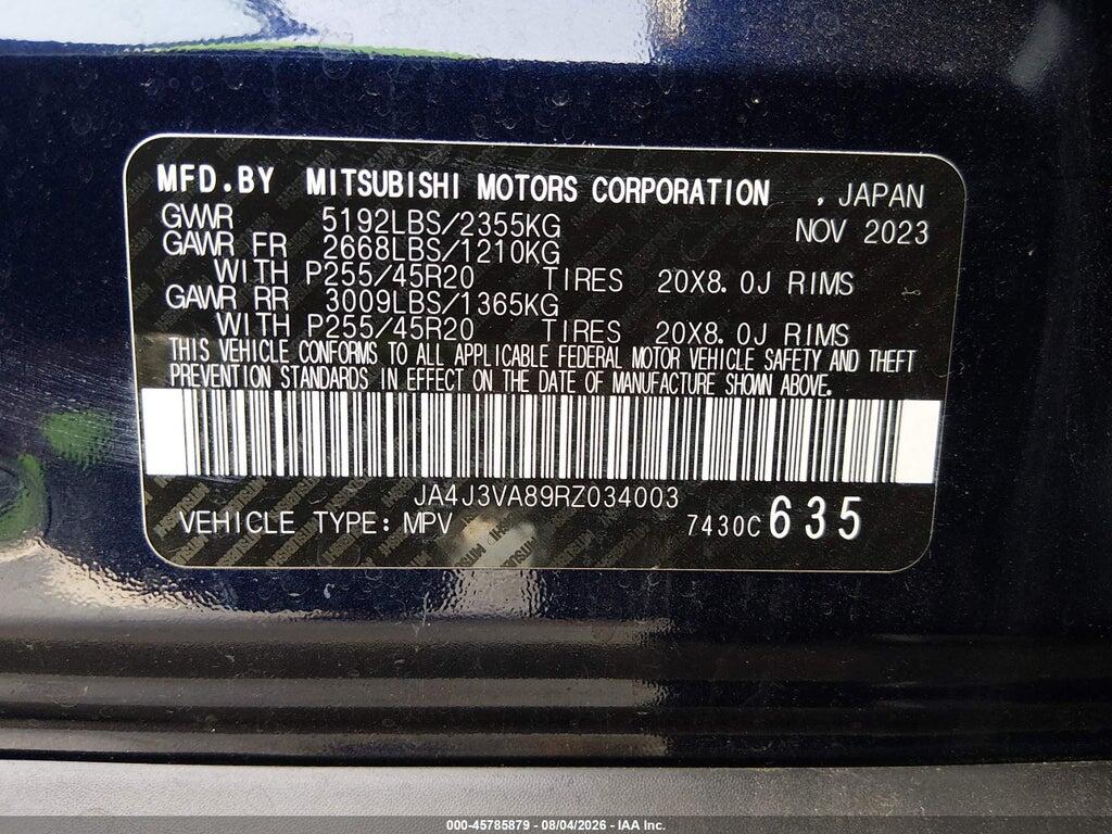 JA4J3VA89RZ034003 2024 MITSUBISHI OUTLANDER photo no. 9