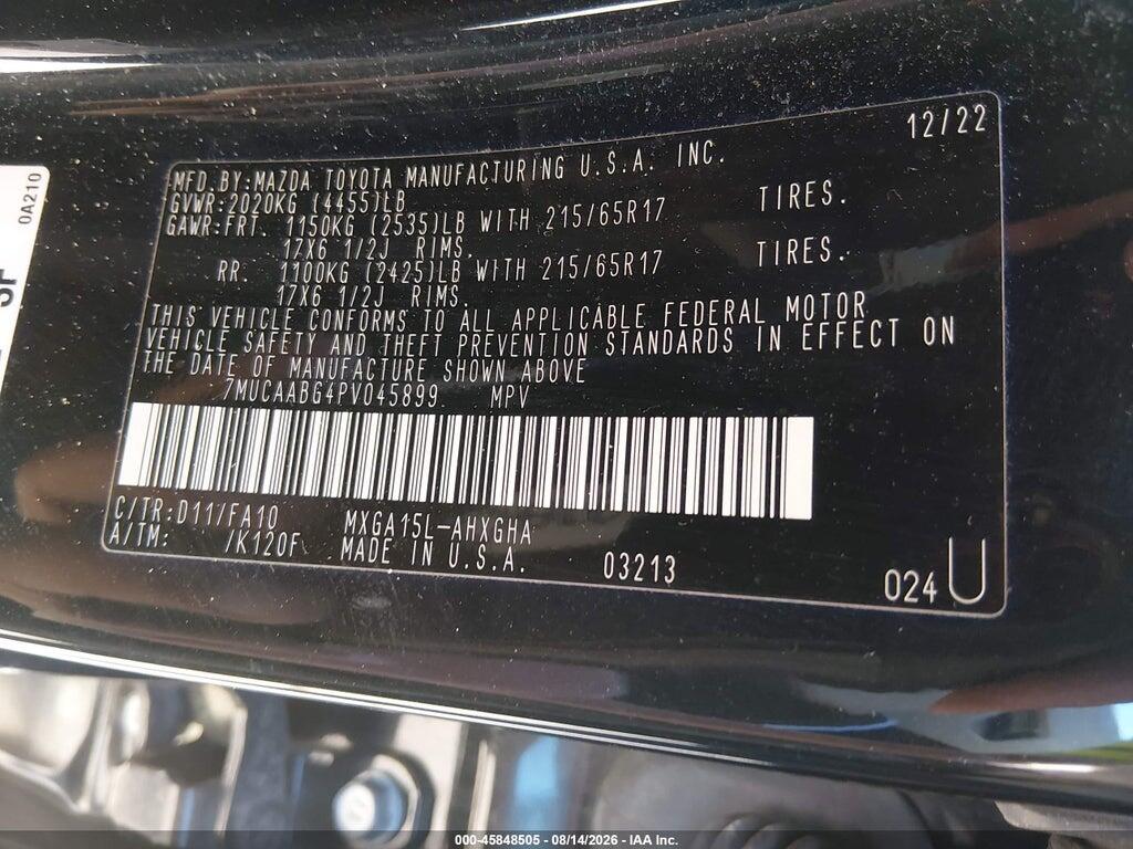 7MUCAABG4PV045899 2023 TOYOTA COROLLA CROSS photo no. 9