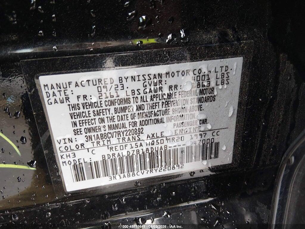 3N1AB8CV7RY220892 2024 NISSAN SENTRA photo no. 9