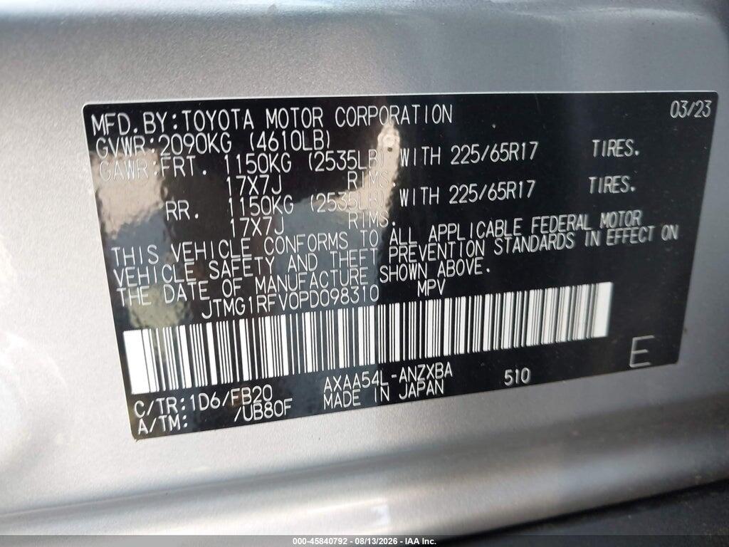 JTMG1RFV0PD098310 2023 TOYOTA RAV4 photo no. 9