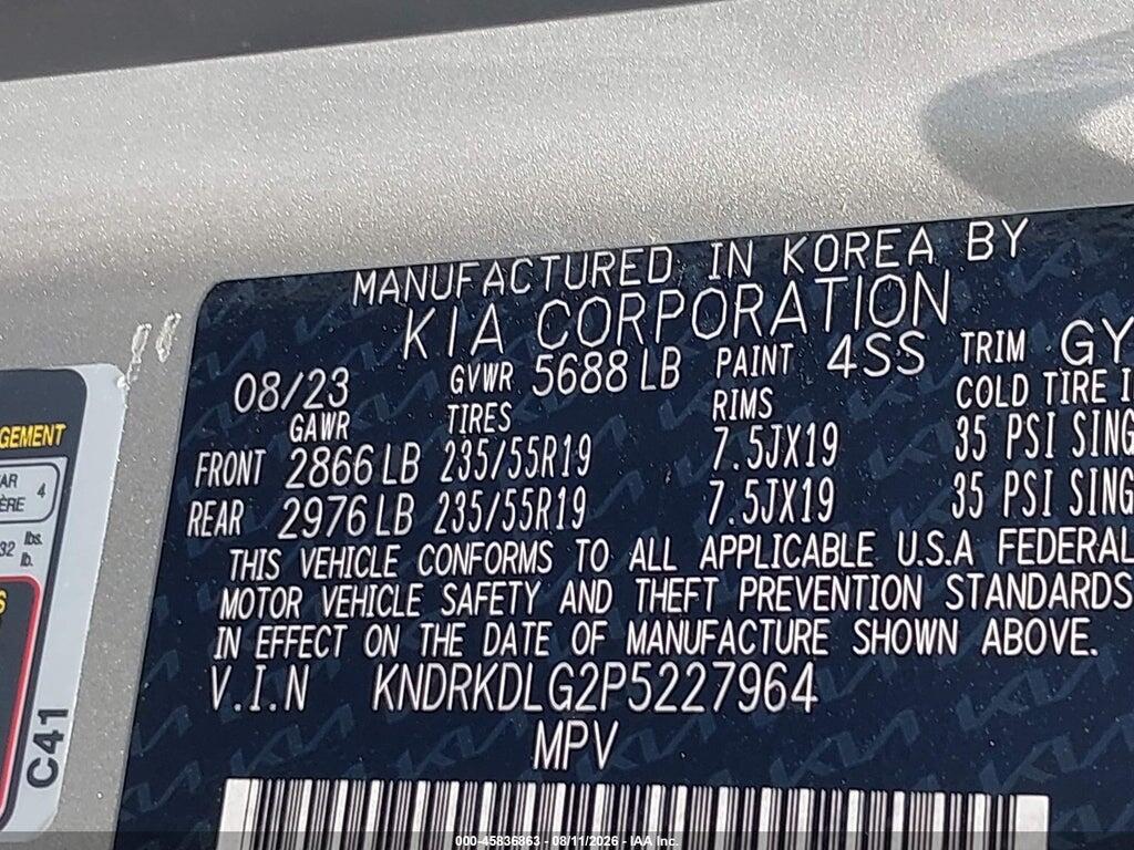 KNDRKDLG2P5227964 2023 KIA SORENTO HYBRID photo no. 9
