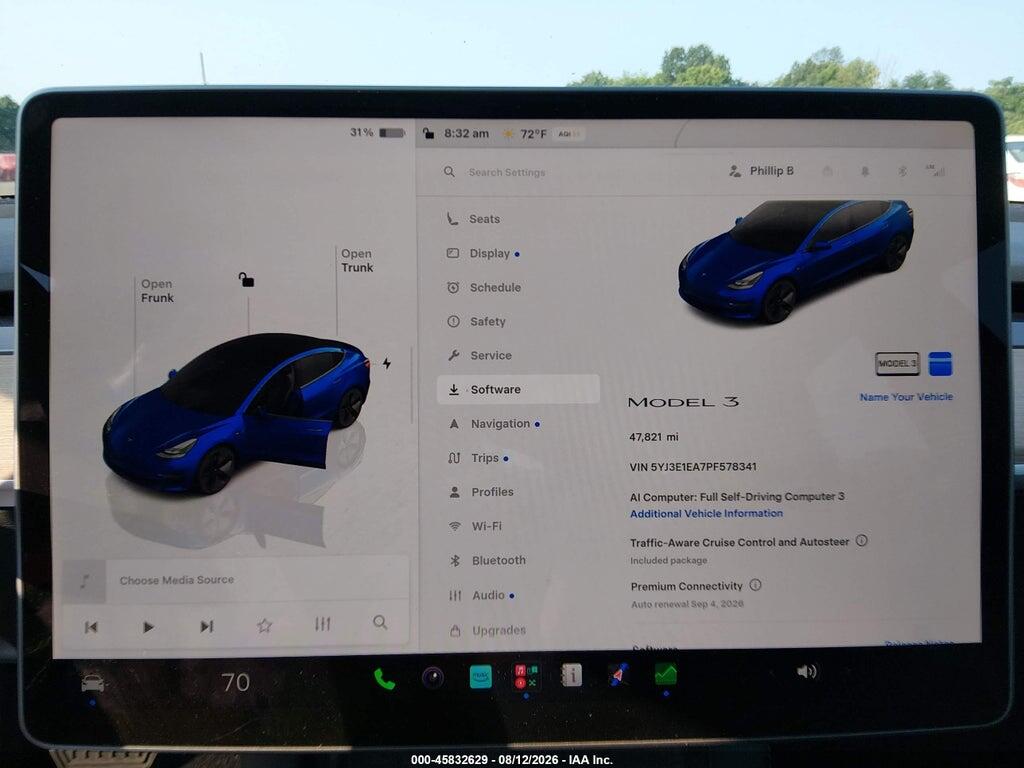 5YJ3E1EA7PF578341 2023 TESLA MODEL 3 photo no. 7