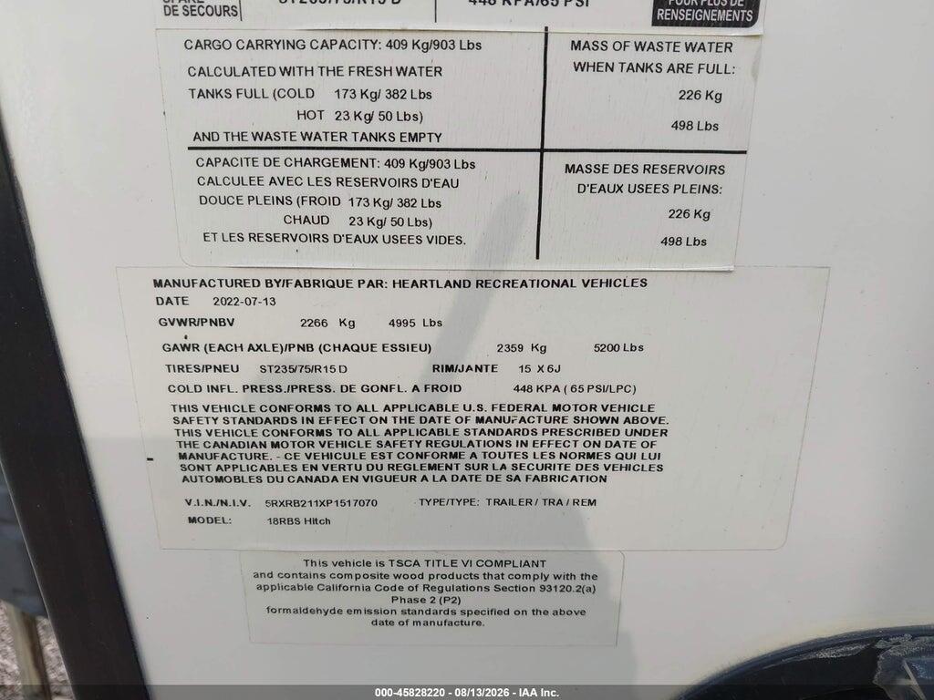 5RXRB211XP1517070 2023 CRUISER OTHER photo no. 9