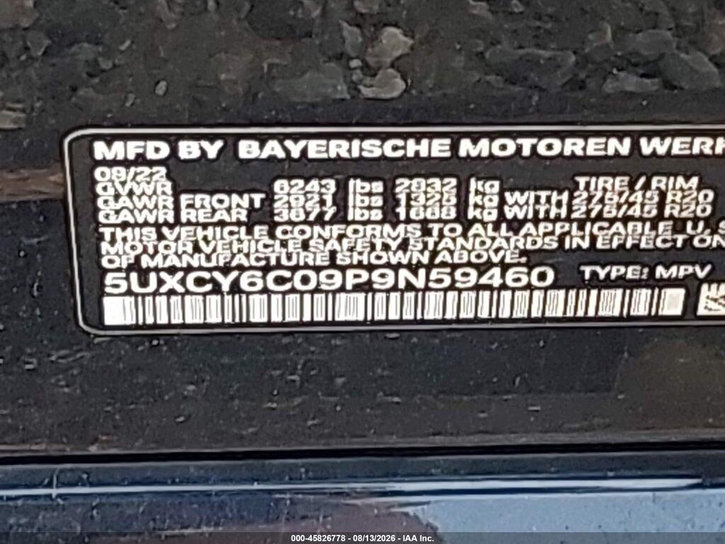 5UXCY6C09P9N59460 2023 BMW X6 photo no. 9