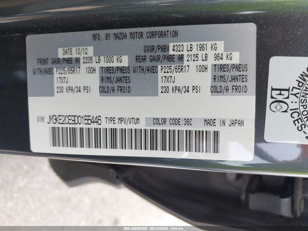 JM3KE2CE9D0155446 2013 MAZDA CX-5 photo no. 9