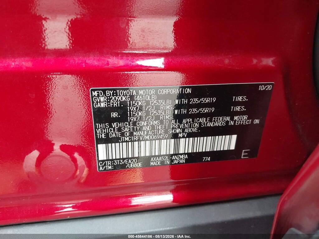 JTMC1RFV7MD069459 2021 TOYOTA RAV4 photo no. 9