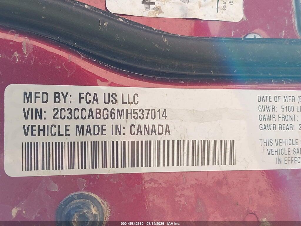2C3CCABG6MH537014 2021 CHRYSLER 300 photo no. 9