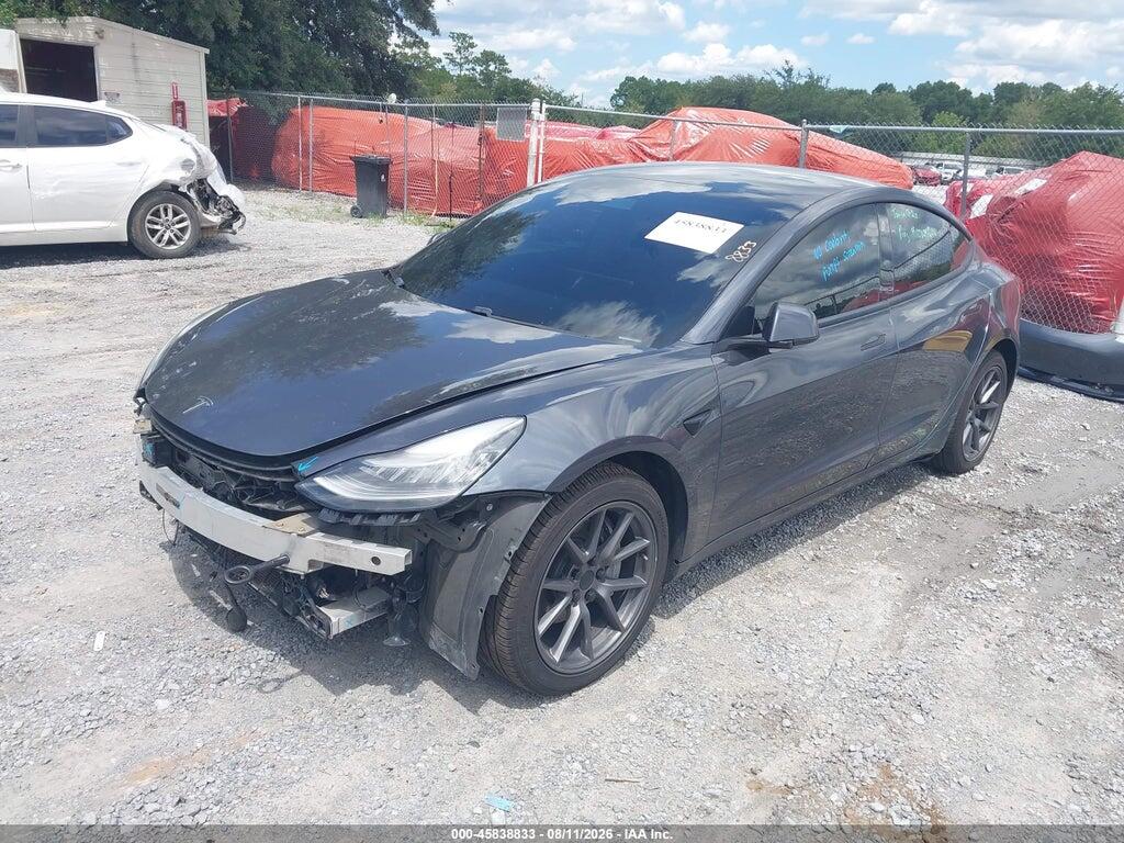 5YJ3E1EB8MF853185 2021 TESLA MODEL 3 photo no. 2