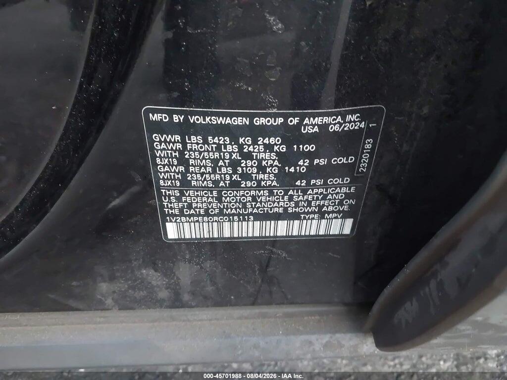 1V2BMPE80RC015113 2024 VOLKSWAGEN ID.4 photo no. 9
