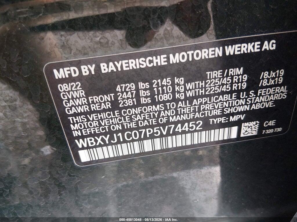 WBXYJ1C07P5V74452 2023 BMW X2 photo no. 9
