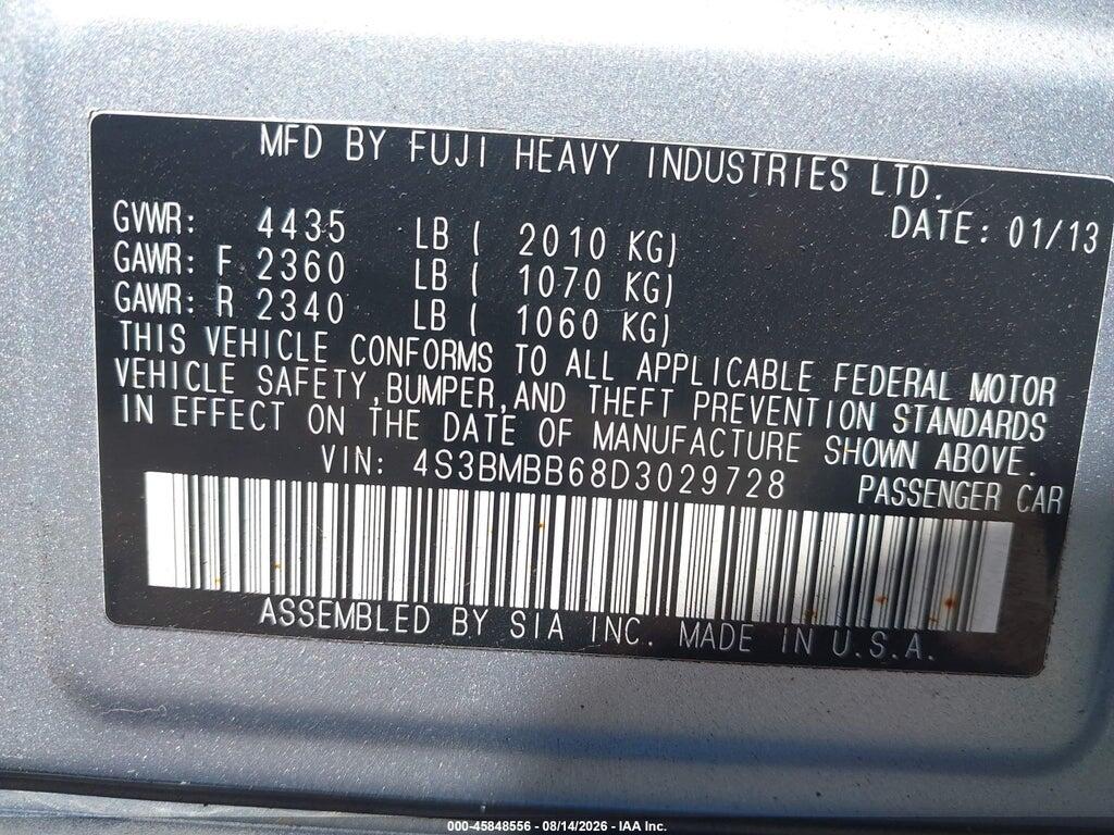 4S3BMBB68D3029728 2013 SUBARU LEGACY photo no. 9