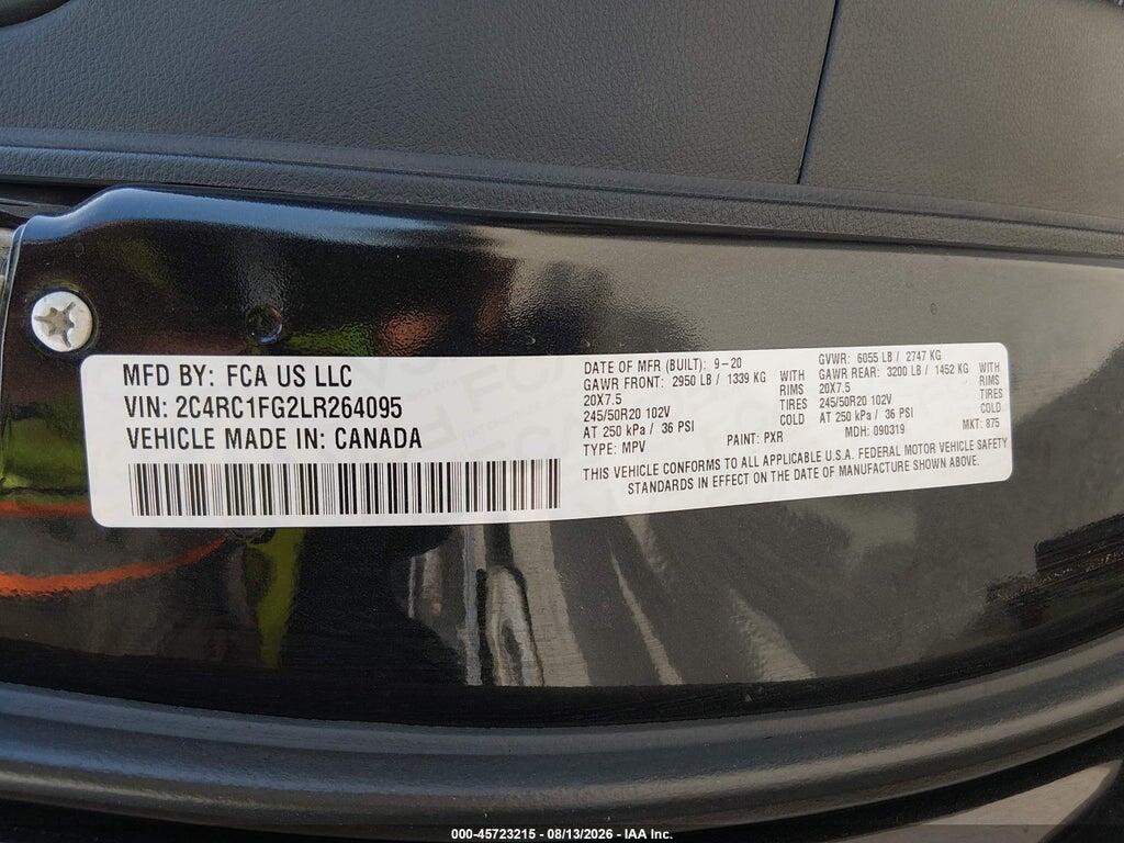 2C4RC1FG2LR264095 2020 CHRYSLER PACIFICA photo no. 9