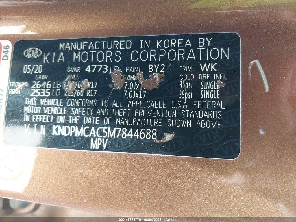 KNDPMCAC5M7844688 2021 KIA SPORTAGE photo no. 9