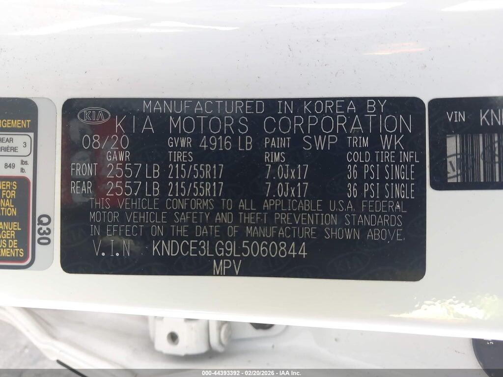 KNDCE3LG9L5060844 2020 KIA NIRO EV photo no. 9