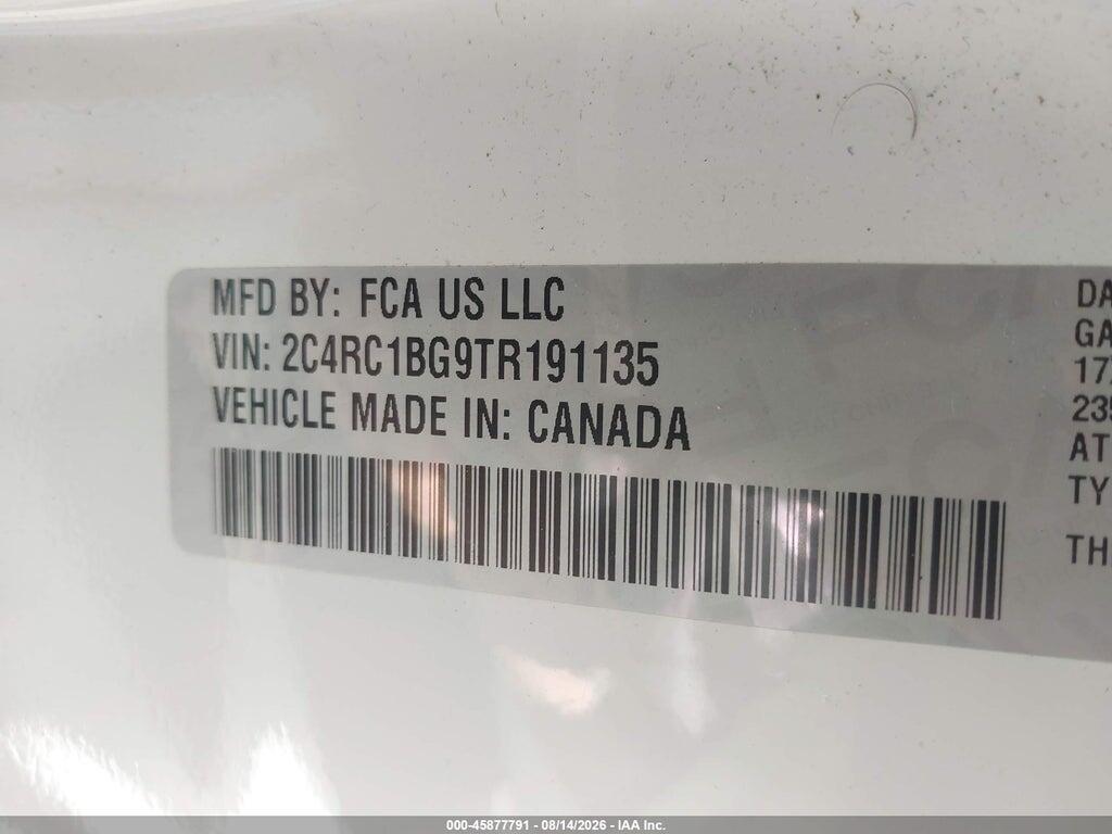 2C4RC1BG9TR191135 2026 CHRYSLER PACIFICA photo no. 9