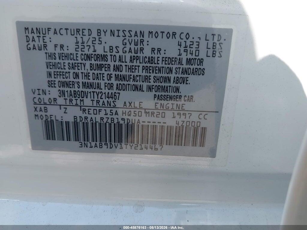 3N1AB9DV1TY214467 2026 NISSAN SENTRA photo no. 9