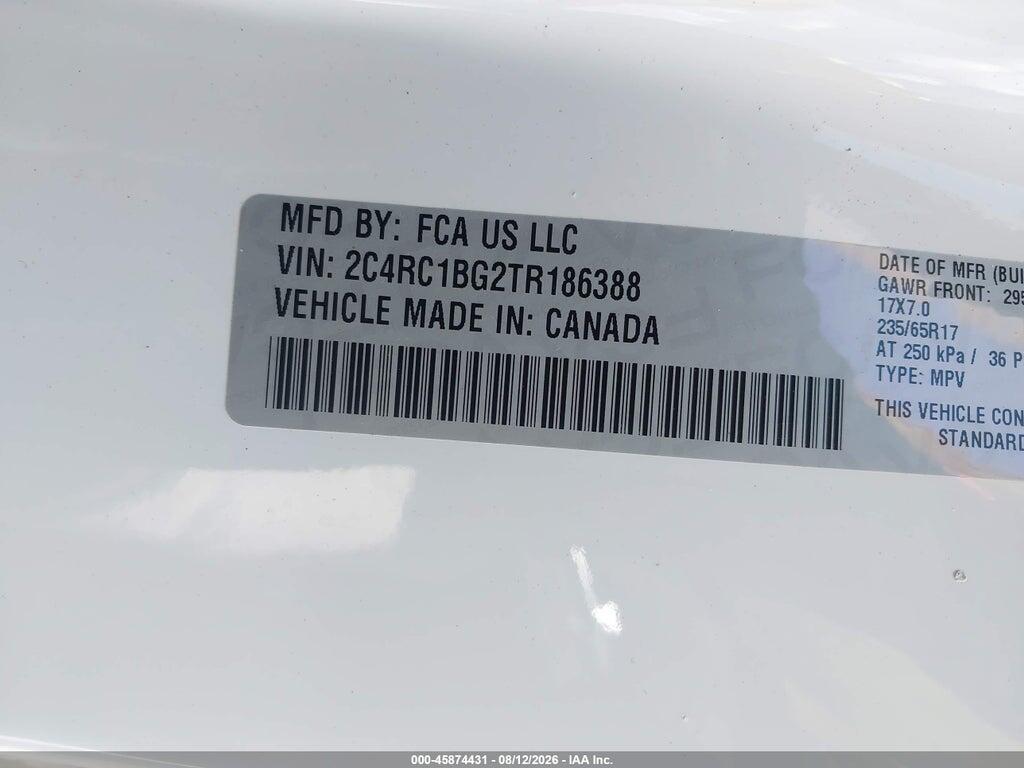 2C4RC1BG2TR186388 2026 CHRYSLER PACIFICA photo no. 9